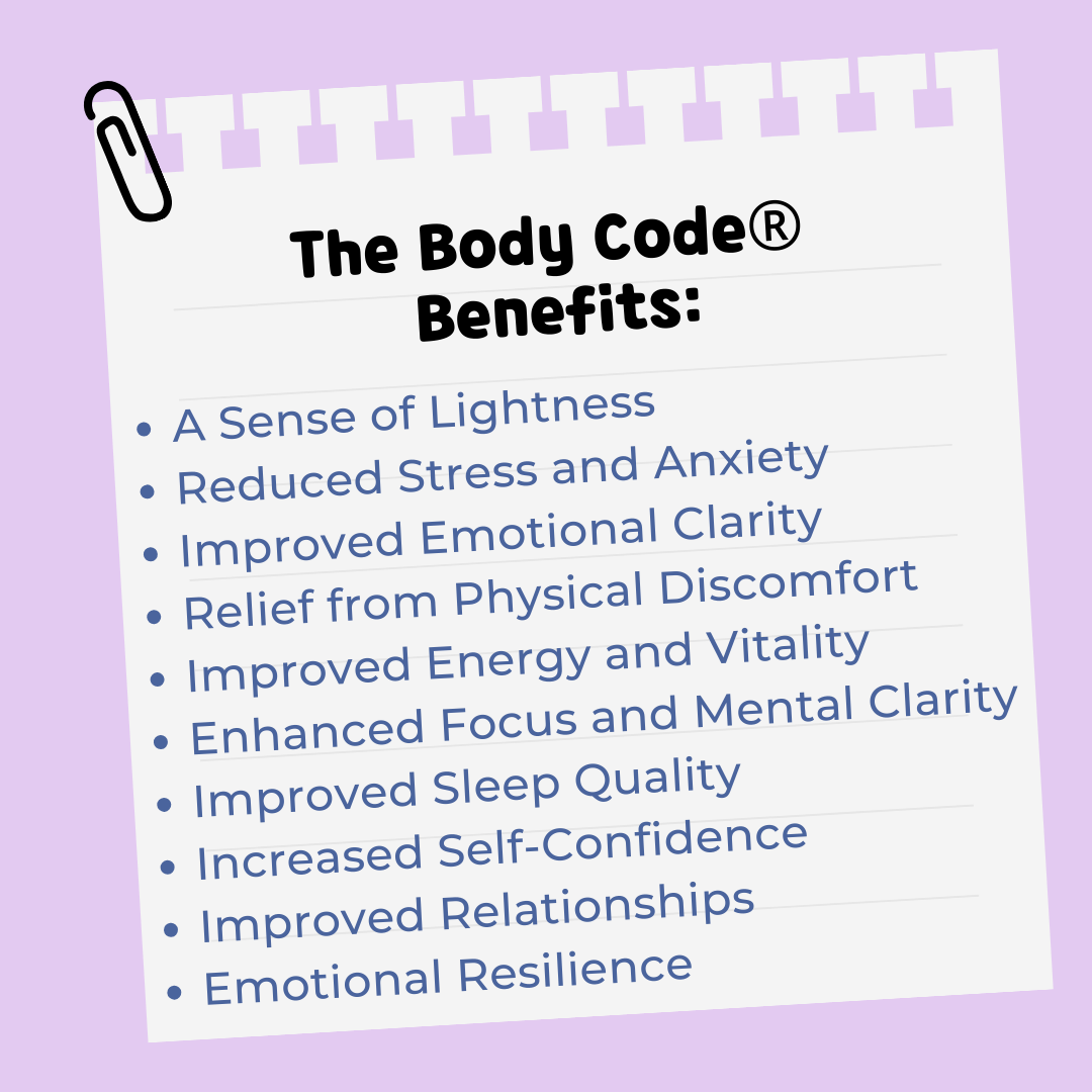 Emotion Code® • Body Code® • Belief Code® Session